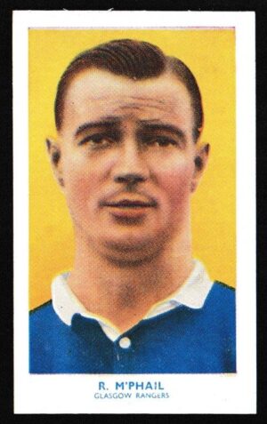 Hill (R&J) - 'Famous Footballers (Hy. Archer) Card #14 - Robert McPhail (Rangers)