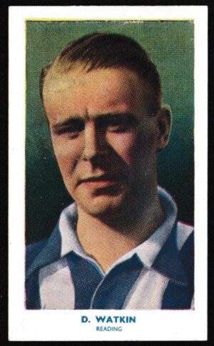 Hill (R&J) - 'Famous Footballers (51-75) Card #52 - D. Watkin (Reading)