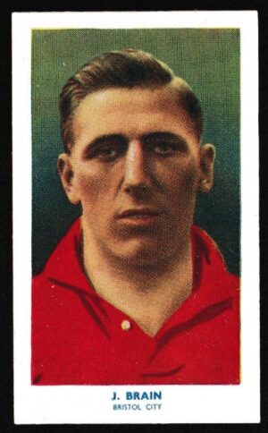 Hill (R&J) - 'Famous Footballers (51-75) Card #58 - J. Brain (Bristol City)