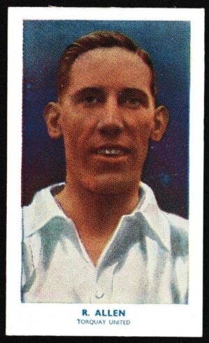 Hill (R&J) - 'Famous Footballers (51-75) Card #65 - R. Allen (Torquay United)