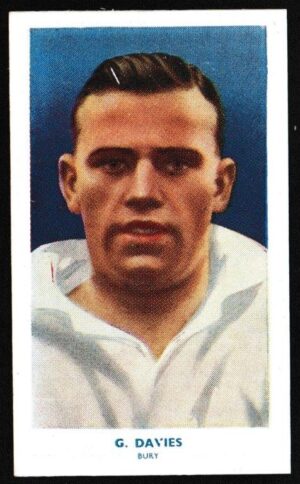 Hill (R&J) - 'Famous Footballers (51-75) Card #70 - G. Davies (Bury)