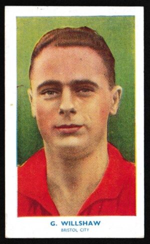 Hill (R&J) - 'Famous Footballers (Shoreditch Add) Card #10 - George Wilshaw (Bristol City)