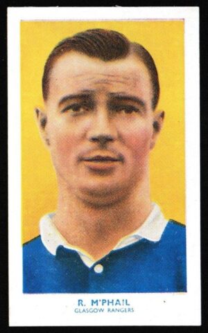 Hill (R&J) - 'Famous Footballers (Shoreditch Add) Card #14 - Robert McPhail (Rangers)