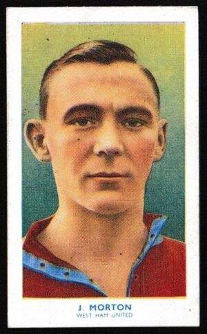 Hill (R&J) - 'Famous Footballers (Shoreditch Add) Card #22 - J. Morton (West Ham United)