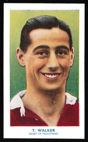 Hill (R&J) - 'Famous Footballers (Shoreditch Add) Card #27 - Thomas Walker (Hearts)