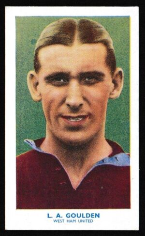 Hill (R&J) - 'Famous Footballers (Shoreditch Add) Card #38 - Leonard Goulden (West Ham)