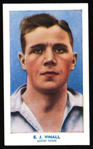 Hill (R&J) - 'Famous Footballers (Shoreditch Add) Card #39 - Edward Vinall (Luton Town)
