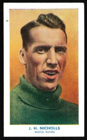 Hill (R&J) - 'Famous Footballers (Shoreditch Add) Card #40 - John Nicholls (Bristol Rovers)