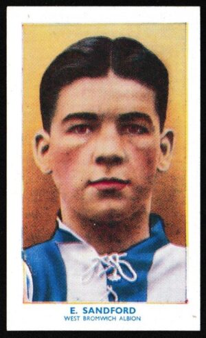 Hill (R&J) - 'Famous Footballers (Shoreditch Add) Card #46 - Edward Sandford (West Brom)