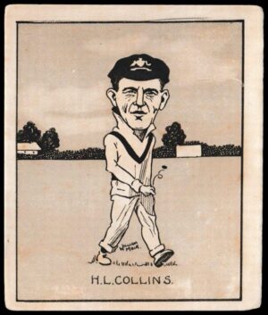 Hill (R&J) - 'Caricatures of Famous Cricketers (L) - Card #1 - H.L. Collins (New South Wales)