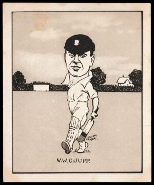 Hill (R&J) - 'Caricatures of Famous Cricketers (L) - Card #32 - V.W.C. Jupp (Northants)