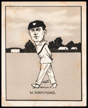 Hill (R&J) - 'Caricatures of Famous Cricketers (L) - Card #33 - W.R. Hammond (Gloucs)
