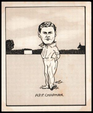 Hill (R&J) - 'Caricatures of Famous Cricketers (L) - Card #37 - A.P.F Chapman (Kent)