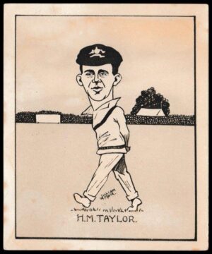 Hill (R&J) - 'Caricatures of Famous Cricketers (L) - Card #6 - J.M. Taylor (New South Wales)