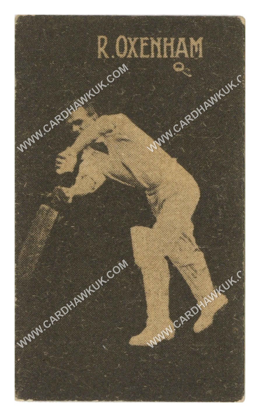 Hoadley Chocolates - 'Cricketers (Brown)' (1933) - R. Oxenham (Queensland) Hoadley Chocolates - 'Cricketers (Brown)' (1933) - R. Oxenham (Queensland)