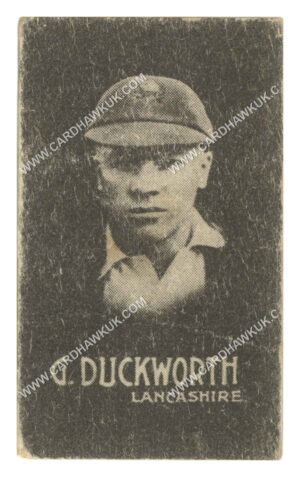 Hoadley Chocolates - 'Cricketers (Brown)' - G. Duckworth (Lancashire) (1933)