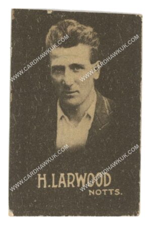 Hoadley Chocolates - 'Cricketers (Brown)' - H. Larwood (Notts) (1933)