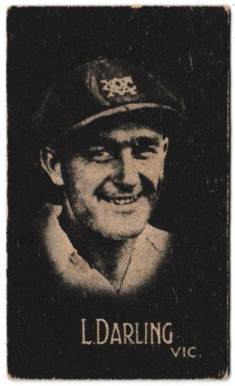Hoadley Chocolates - 'Cricketers (Brown)' (1933) - Card #1 - L. Darling (Victoria) Hoadley Chocolates - 'Cricketers (Brown)' (1933) - Card #1 - L. Darling (Victoria)
