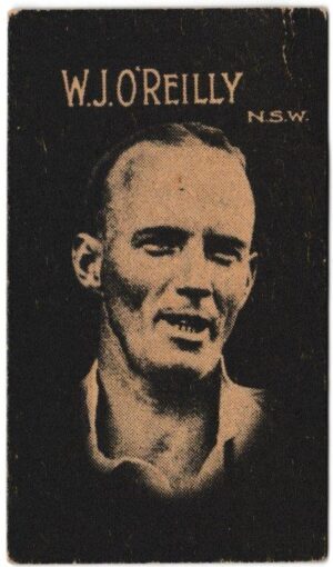 Hoadley Chocolates - 'Cricketers (Brown)' (1933) - Card #10 - W.J. O'Reilly (New South Wales) Hoadley Chocolates - 'Cricketers (Brown)' (1933) - Card #10 - W.J. O'Reilly (New South Wales)