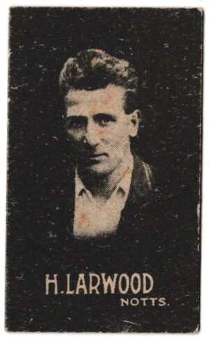 Hoadley Chocolates - 'Cricketers (Brown)' (1933) - H. Larwood (Notts)
