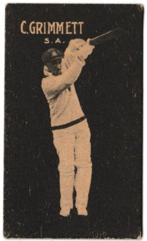 Hoadley Chocolates - 'Cricketers (Brown)' (1933) - Card #4 - C.V. Grimmett (South Australia)