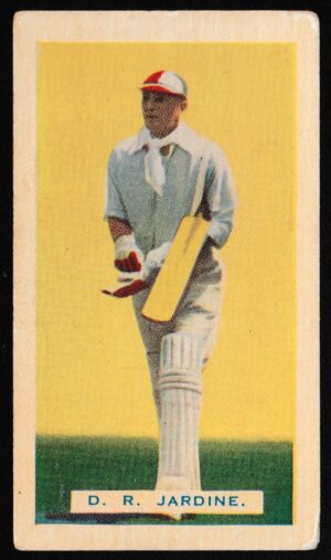 Hoadley Chocolates - 'Empire Games & Test Teams' (1934) - Card #32 - D.R. Jardine (Surrey) Hoadley Chocolates - 'Empire Games & Test Teams' (1934) - Card #32 - D.R. Jardine (Surrey)