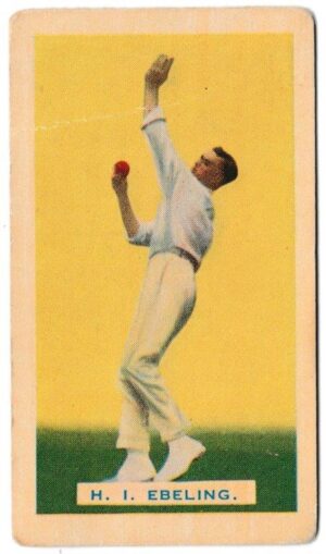 Hoadley Chocolates - 'Empire Games & Test Teams' (1934) - H. Ebeling (Victoria)