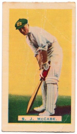 Hoadley Chocolates - 'Empire Games & Test Teams' (1934) - S.J. McCabe (New South Wales) Hoadley Chocolates - 'Empire Games & Test Teams' (1934) - S.J. McCabe (New South Wales)