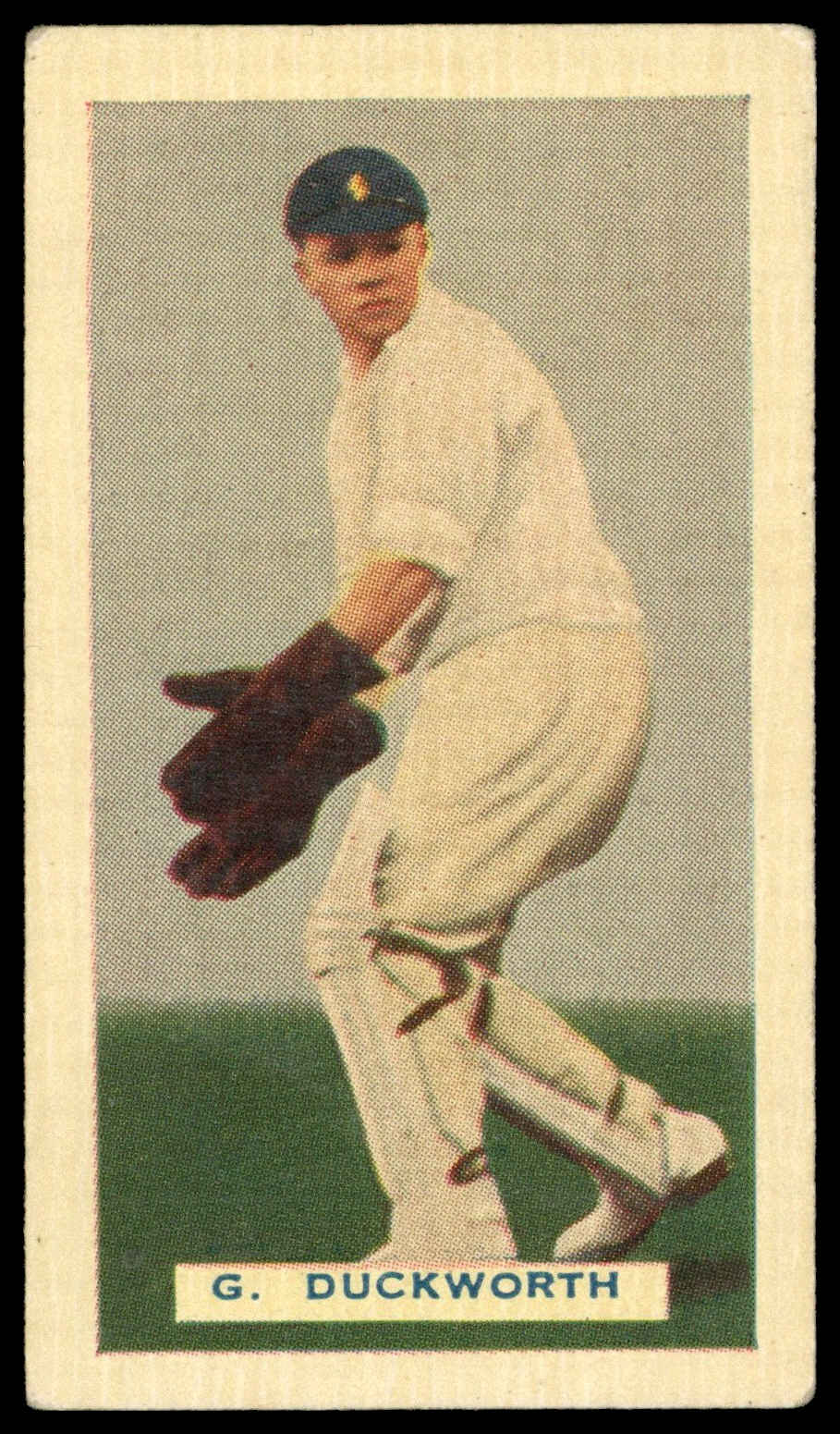Hoadleys - 'Test Cricketers (40)' (1936) - #27 - G. Duckworth (Lancashire) Hoadleys - 'Test Cricketers (40)' (1936) - #27 - G. Duckworth (Lancashire)