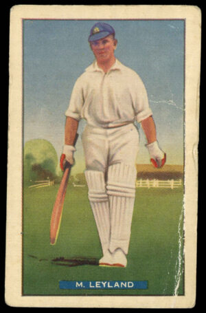 Hoadley Chocolates - 'Test Cricketers' (1938) - M. Leyland (Yorkshire)