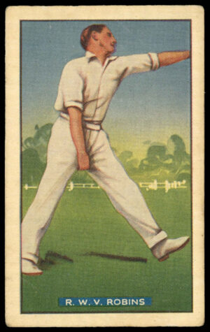 Hoadley Chocolates - 'Test Cricketers' (1938) - R.W.V. Robins (Middlesex) Hoadley Chocolates - 'Test Cricketers' (1938) - R.W.V. Robins (Middlesex)