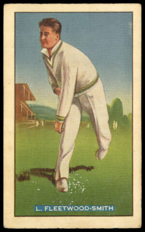 Hoadley Chocolates - 'Test Cricketers' (1938) - L. O'B. Fleetwood-Smith (Victoria) Hoadley Chocolates - 'Test Cricketers' (1938) - L. O'B. Fleetwood-Smith (Victoria)
