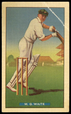 Hoadley Chocolates - 'Test Cricketers' (1938) - M.G. Waite (South Australia) Hoadley Chocolates - 'Test Cricketers' (1938) - M.G. Waite (South Australia)