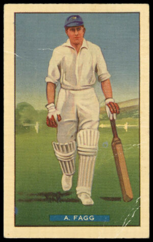 Hoadley Chocolates - 'Test Cricketers' (1938) - A. Fagg (Kent) Hoadley Chocolates - 'Test Cricketers' (1938) - A. Fagg (Kent)