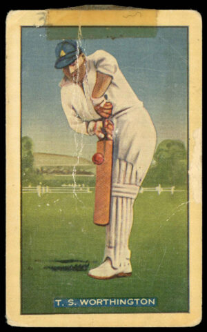 Hoadley Chocolates - 'Test Cricketers' (1938) - T.S. Worthington (Derbyshire)