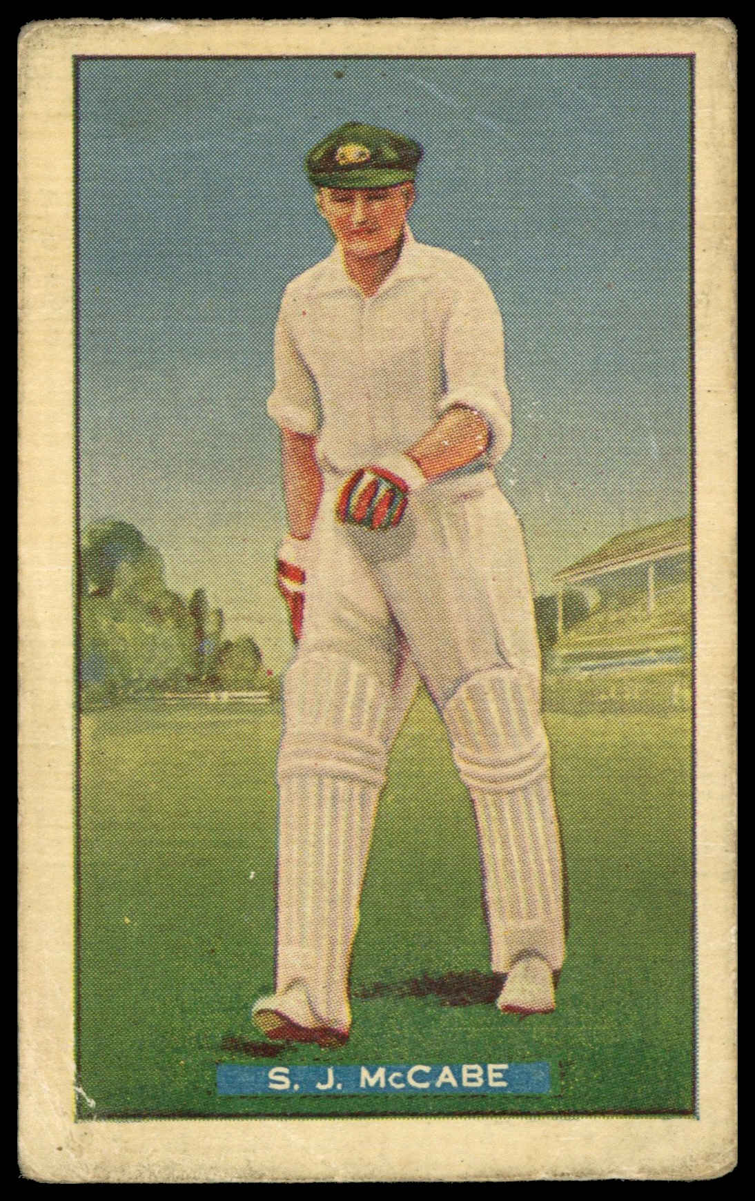 Hoadley Chocolates - 'Test Cricketers' (1938) - S.J. McCabe (New South Wales) Hoadley Chocolates - 'Test Cricketers' (1938) - S.J. McCabe (New South Wales)