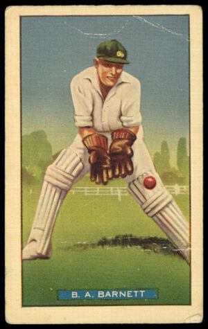 Hoadley Chocolates - 'Test Cricketers' (1938) - B.A. Barnett (Victoria) Hoadley Chocolates - 'Test Cricketers' (1938) - B.A. Barnett (Victoria)