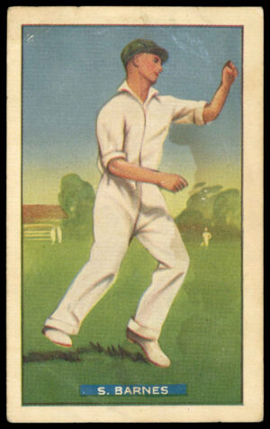 Hoadley Chocolates - 'Test Cricketers' (1938) - S. Barnes (New South Wales) Hoadley Chocolates - 'Test Cricketers' (1938) - S. Barnes (New South Wales)