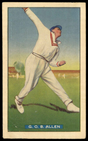 Hoadley Chocolates - 'Test Cricketers' (1938) - G.O.B. Allen (Middlesex) Hoadley Chocolates - 'Test Cricketers' (1938) - G.O.B. Allen (Middlesex)