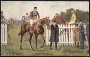 Windt & Kray - 'Racing Colours HM The Kings Horse Racing Postcard' (1906) - Postmarked Cambridge 27-Apr-1906