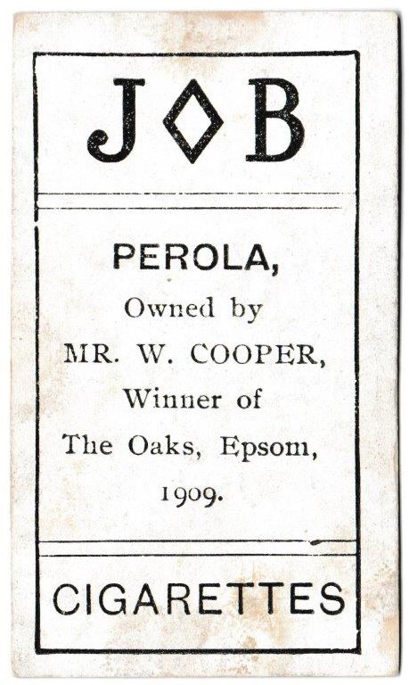 Societe Job - 'Racehorses - 1908/9 Winners' (1909) - Perola Societe Job - 'Racehorses - 1908/9 Winners' (1909) - Perola