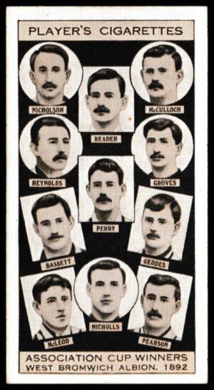 Player (John) - 'Association Cup Winners' - Card #13 - West Bromwich Albion 1892