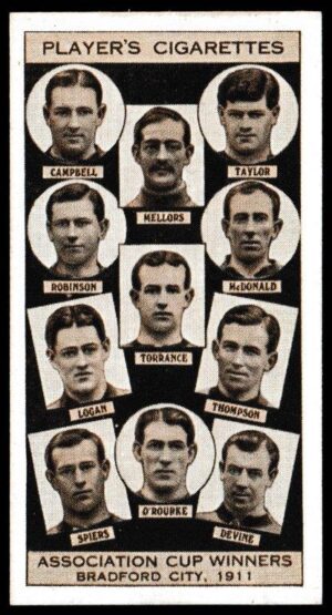 Player (John) - 'Association Cup Winners' - Card #35 - Bradford City 1911