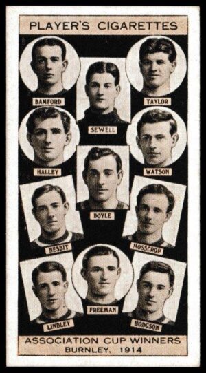 Player (John) - 'Association Cup Winners' - Card #39 - Burnley 1914