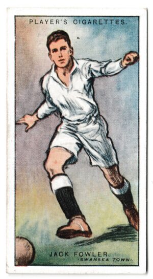 Player (John) - 'Footballers 1928' (1928) - Card #14 - J. Fowler (Swansea Town)