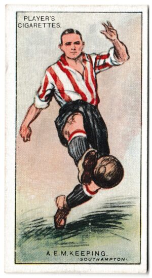 Player (John) - 'Footballers 1928' (1928) - Card #21 - A.E.M. Keeping (Southampton)