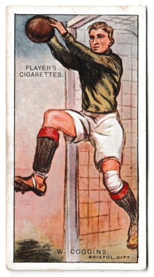 Player (John) - 'Footballers 1928' (1928) - Card #3 - W. Coggins (Bristol City)