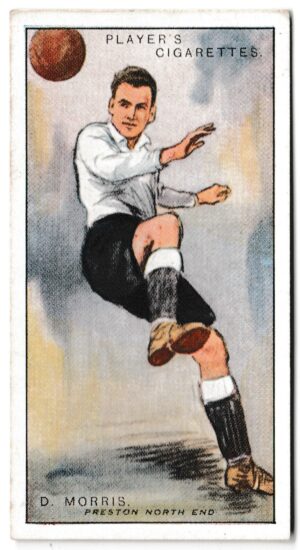 Player (John) - 'Footballers 1928' (1928) - Card #32 - D. Morris (Preston North End)