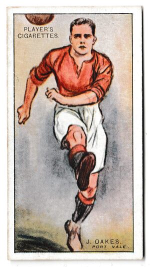 Player (John) - 'Footballers 1928' (1928) - Card #33 - J. Oakes (Port Vale)