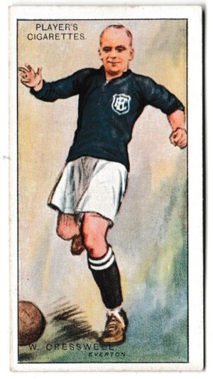 Player (John) - 'Footballers 1928' (1928) - Card #7 - W. Cresswell (Everton)